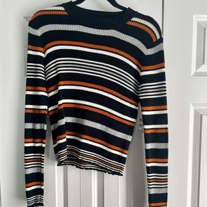 BP Striped Crew Neck Sweater. New With Tags. Sz S